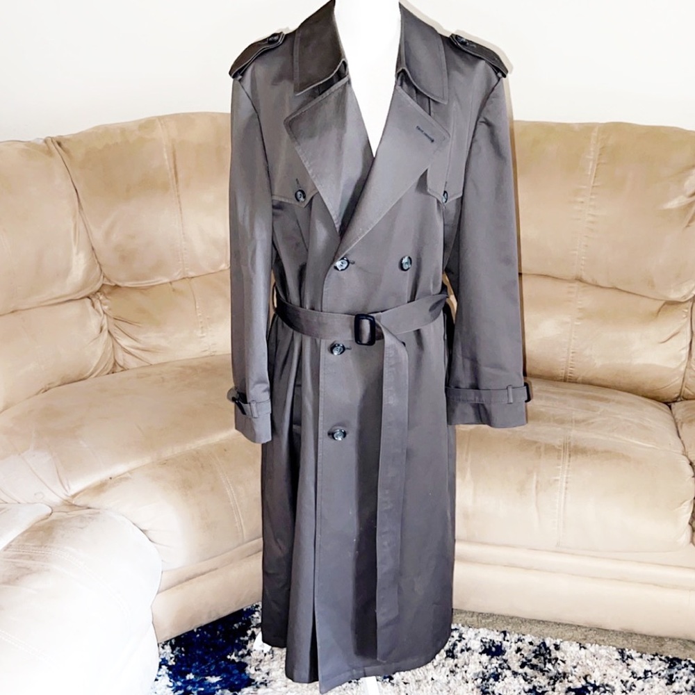 CHRISTIAN DIOR Men’s Taupe Trench Coat - Picture 1 of 10